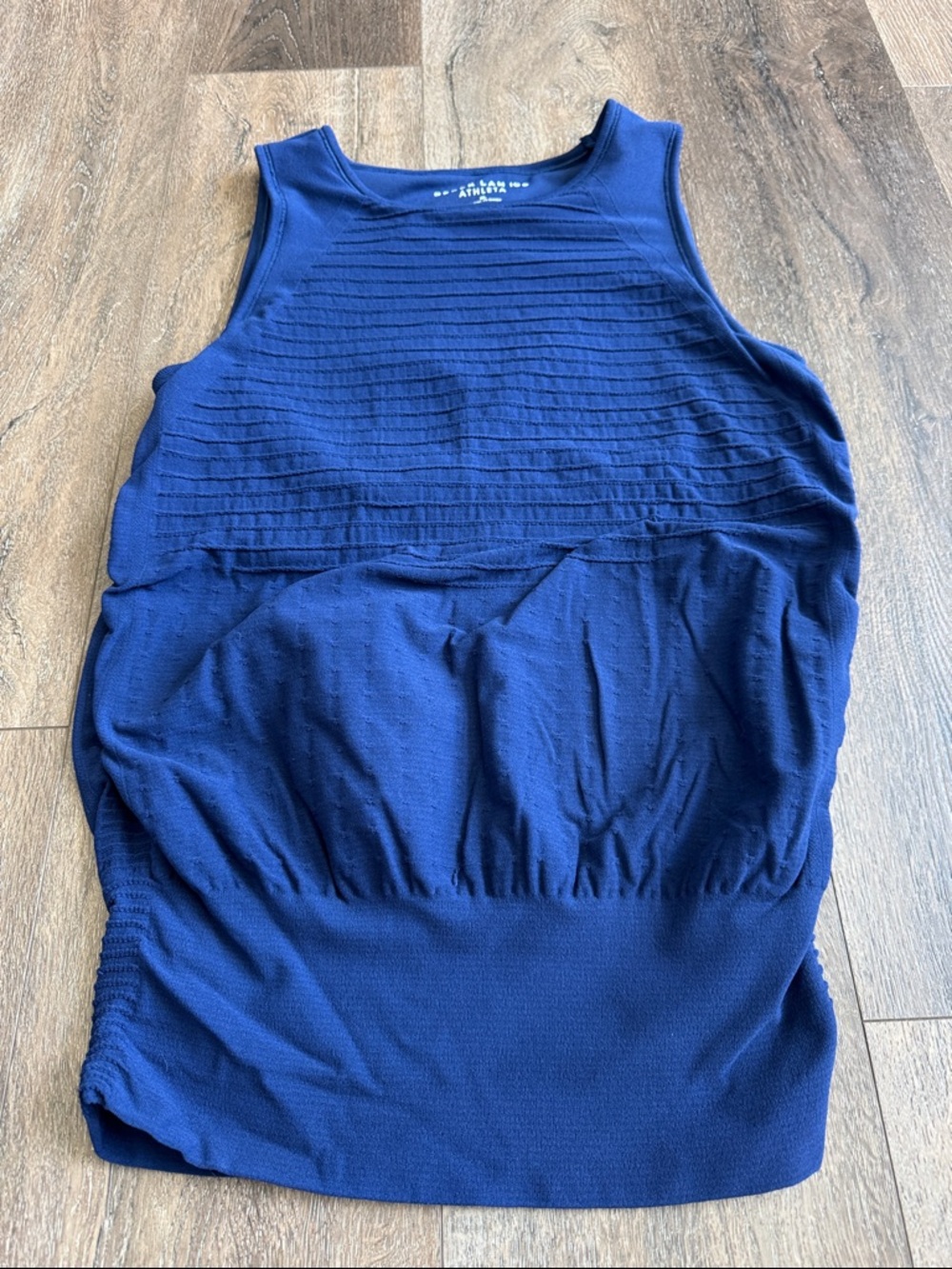 Athleta Derek Lam IOC Navy Textured Performance Tank Women’s size XL - Picture 3 of 5